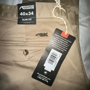 Mountain Khakis Men's Khaki Slim Fit Chinos 40X34